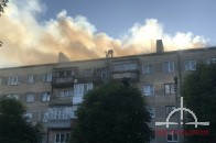 У Луцьку горить багатоповерхівка