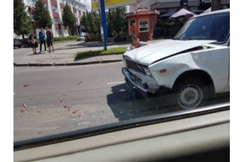 ДТП за участі поліцейського автомобіля у Луцьку