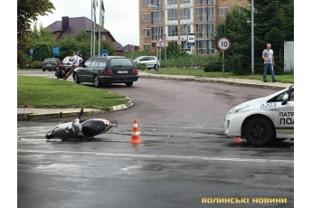 ДТП у Луцьку: BMW протаранило скутер
