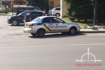 У Луцьку авто поліцейських потрапило у ДТП