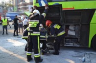 Автобус загорівся на автовокзалі в Рівному