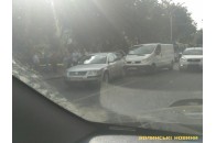 ДТП у Луцьку: на центральній вулиці утворився затор (Фото)
