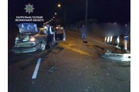 У Луцьку п'яний водій протаранив паркан
