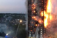 В елітному районі столиці загорілася багатоповерхівка (відео)
