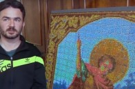 Волинський майстер створив найбільшу в Україні ікону з сірників