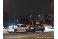 У Луцьку зіткнулись три авто (фото)