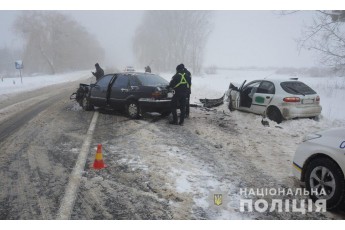 На Волині зіткнулись два легковики, шестеро осіб постраждали (Фото)