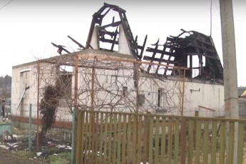 Трагедія неподалік Луцька: через пожежу сім'я залишилась без даху над головою (відео)