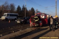 Головні події Волині 8 лютого:У Луцьку сталась масштабна ДТП, на місці працюють рятувальники;На Волині УПЦ МП звинуватила ПЦУ у незаконному захопленні храмів