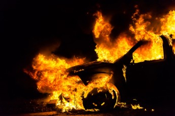 На Волині згоріли два автомобілі