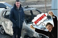 Побили і спалили машину: охорона Порошенка помстилась активістам за інцидент на зустрічі з президентом (Відео)