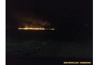 У селі неподалік Луцька масштабна пожежа (фото)