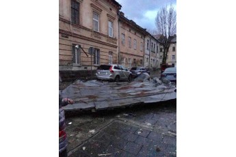 Повалені дерева та зірвані дахи: в Україні лютує буревій (фото)