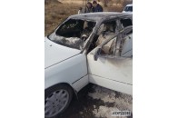 На Волині на трасі згорів легковик (фото)