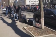 На мітингу Порошенка звезеним 