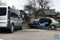 Лобове зіткнення на Волині: один загиблий, семеро травмованих (фото)