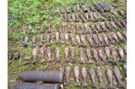 На Волині знайшли значну кількість артилерійських мін (фото)