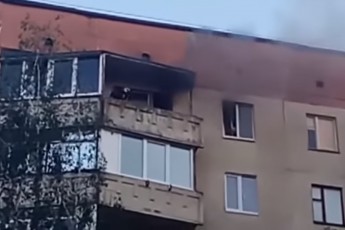 У Луцьку горіла квартира на Соборності (Відео)