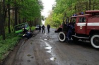 На Волині бус вилетів у кювет внаслідок ДТП