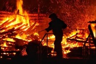 На Волині згоріла баня