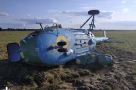 На аеродромі розбився військовий вертоліт