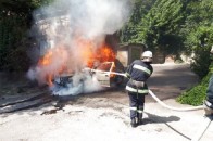 У місті на Волині згорів автомобіль
