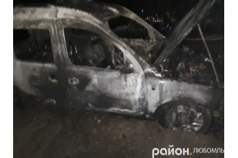 У селі на Волині спалили автомобіль – ЗМІ (фото)