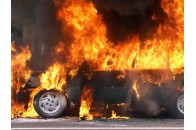 У місті на Волині загорілась вантажівка (фото)