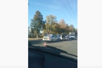 У Луцьку зіштовхнулись два автомобілі (відео)
