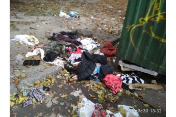 Безхатченки, сморід та бруд: у Луцьку скаржаться на антисанітарію біля смітників