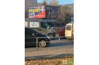 У Луцьку, внаслідок зіткнення буса та легковика, утворився затор