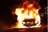 У місті на Волині під час руху загорівся автомобіль