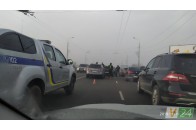 У Луцьку – ДТП за принципом доміно: зіштовхнулись три автівки (фото)