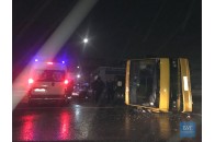 На Волині перевернулася переповнена пасажирами маршрутка, є потерпілі (фото)
