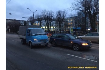 У Луцьку утворився довжелезний затор через аварію (фото)