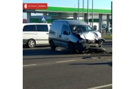 На виїзді з Луцька зіткнулися дві автівки (фото)