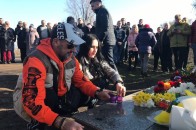 З автопробігом, спогадами та квітами: на місці загибелі Скрябіна чуттєво вшанували його пам'ять (фото)