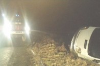 На Волині мікроавтобус злетів у кювет та перекинувся