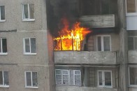 На Волині загорілася багатоповерхівка