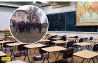Через невиконану обіцянку чиновників 600 сільських школярів не ходять на уроки, а батьки погрожують перекрити міжнародну трасу (відео)