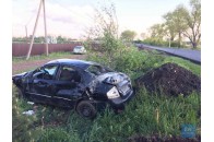 На Волині автомобіль злетів у кювет, є постраждалі (фото)