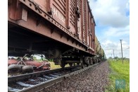 На Волині трактор в'їхав під потяг (фото)
