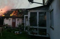 На Волині вночі від пожежі у хліві ледве не загорівся житловий будинок