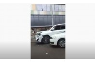 У Луцьку патрульні поліцейські протаранили елітний позашляховик 