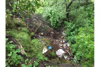 Гори сміття, перегній та гілля: у Луцьку біля Стиру виявили стихійне сміттєзвалище (фото)