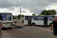 На Волині – аварія за участю двох маршруток та мотоцикла (фото)