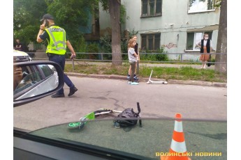 У Луцьку на пішохідному переході під колеса авто потрапила дитина (фото)