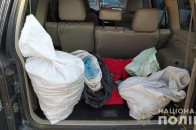 У волинянина в машині знайшли 4 мішки бурштину різної фракції (фото)