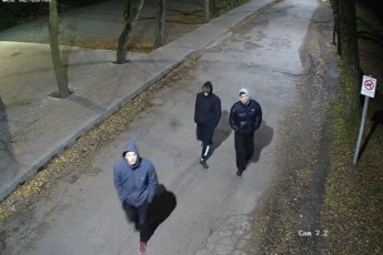 У Луцьку в Центральному парку троє молодиків понищили майно: просять розпізнати вандалів (відео)