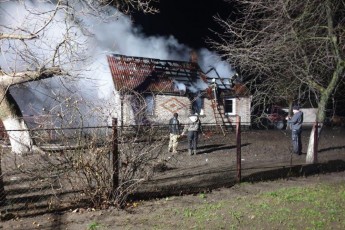 На Волині горів житловий будинок (відео)